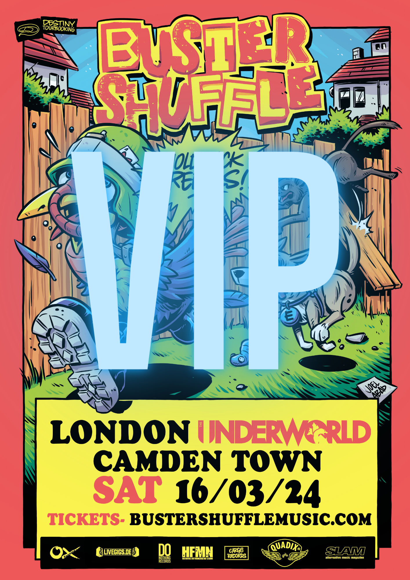 VIP BUSTER SHUFFLE LIVE @ THE UNDERWORLD (LONDON) SAT 16/03/24